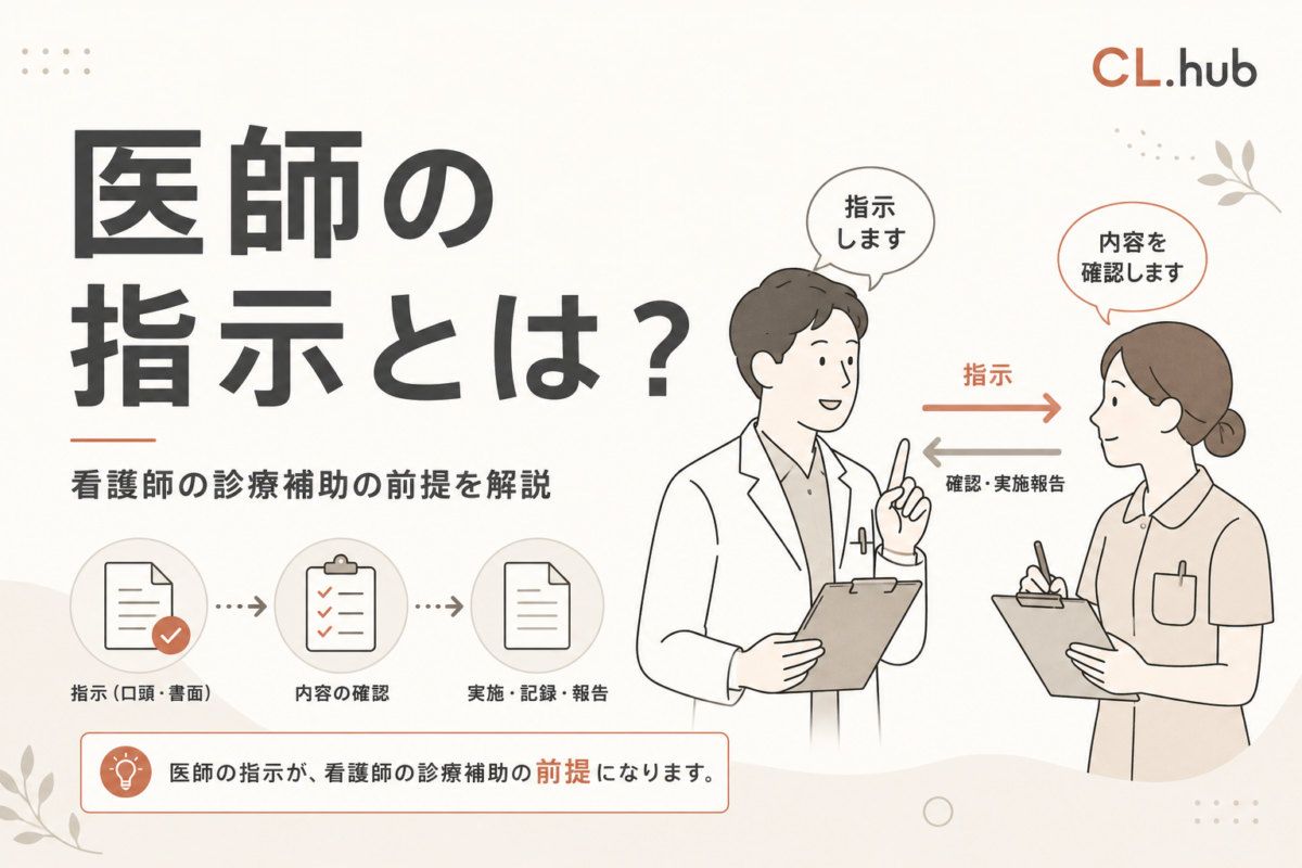 医師の指示とは？看護師の診療補助の前提を解説