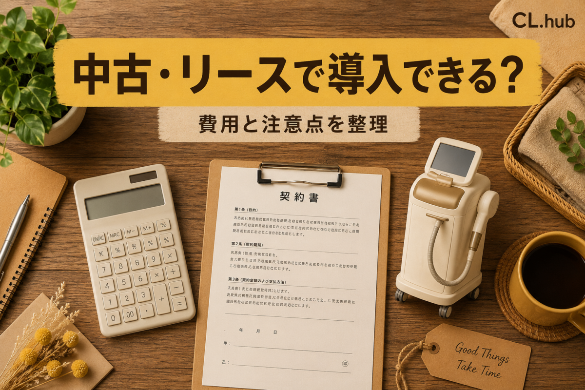 クリニカルマシンは中古・リースで導入できる？注意点を解説