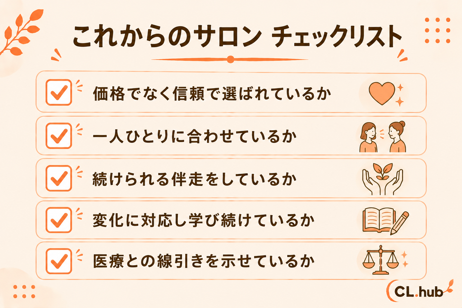 これからのサロンチェックリスト