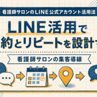 看護師サロンのLINE公式アカウント活用法を解説する記事のアイキャッチ