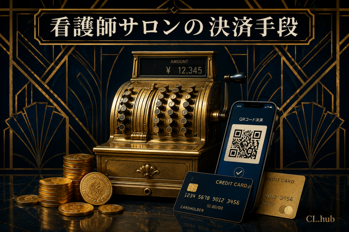 看護師サロンの決済手段｜現金・クレジット・QRコード・電子マネーの手数料と選び方