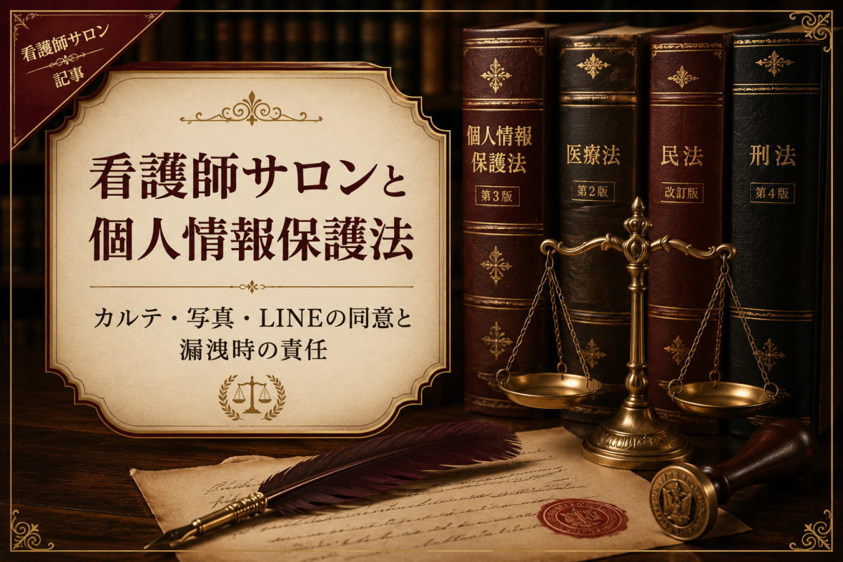 看護師サロンと個人情報保護法｜カルテ・写真・LINEに求められる同意と漏洩時の法的責任