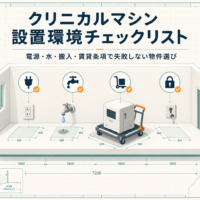 クリニカルマシン設置環境チェックリストを解説する記事のアイキャッチ